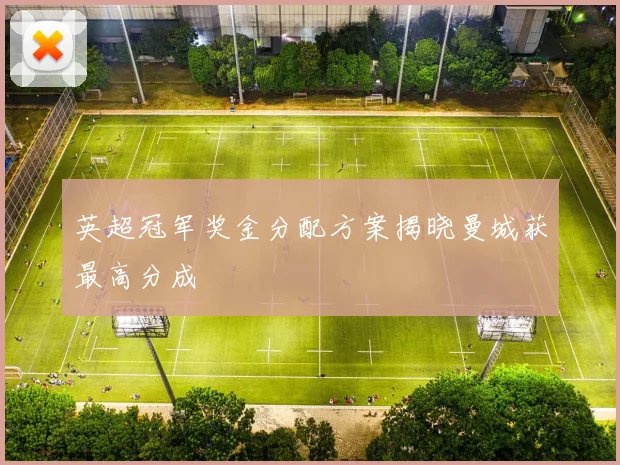 英超冠军奖金分配方案揭晓曼城获最高分成